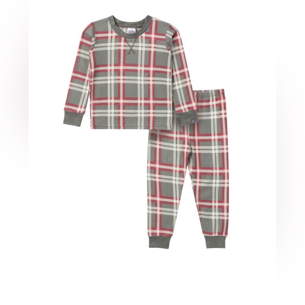 NWT modern moments by Gerber soft pajama Plaid Sz 12M